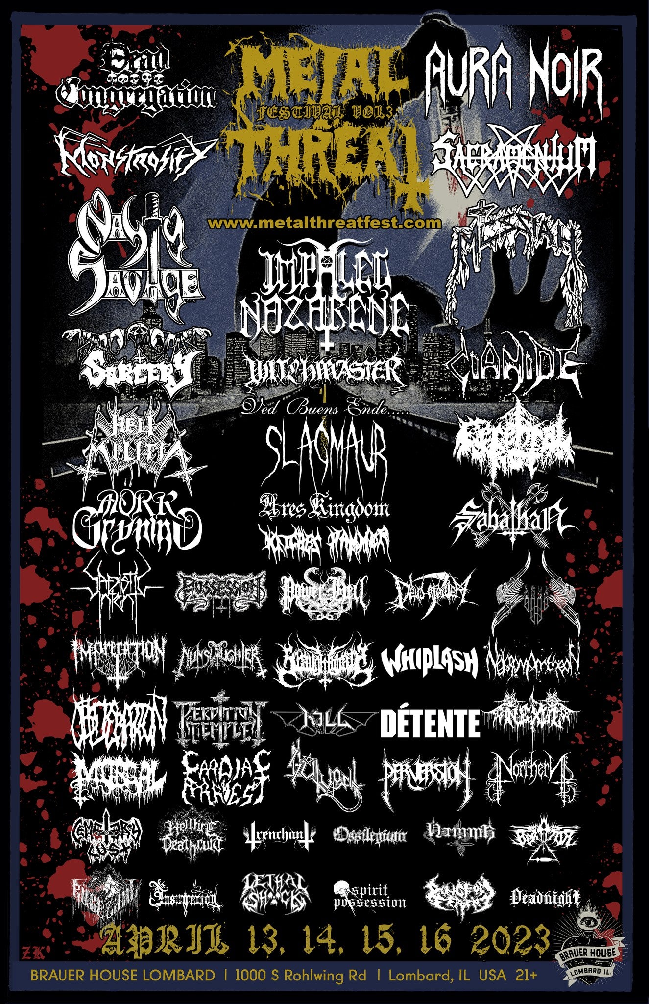 Metal Threat Fest 2023 Long Sleeve Shirt